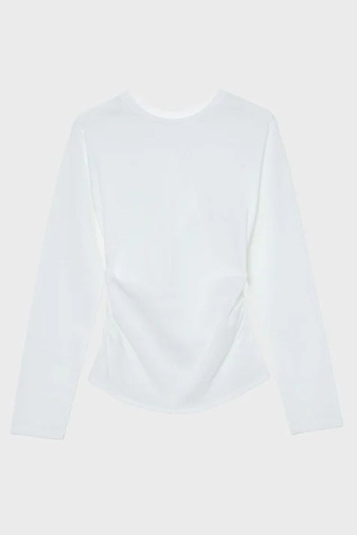 【スタニングルアー/STUNNING LURE】のクロスヘムロンT インテリア・キッズ・メンズ・レディースファッション・服の通販 founy(ファニー) https://founy.com/ ファッション Fashion レディースファッション Fashion for Women トップス・カットソー Cut & Sew Tops シャツ・ブラウス・オフィスカジュアル Elegant Blouses & Button-Ups ロングTシャツ・Tシャツ Longline T-Shirts & Tees カットソー・ベーシックTシャツ Cut-and-Sewn Tops / Stretch Tees & Basics カットソー Cut and Sewn Top ギャザー Gathered, Ruffled シンプル Simple, Minimal スリーブ Sleeve, Long Sleeve / Short Sleeve ベーシック Basic, Essential ボトム Bottoms, Lower Wear ロング Long, Long-Length |ID: prp329100004875461 ipo3291000000036365179