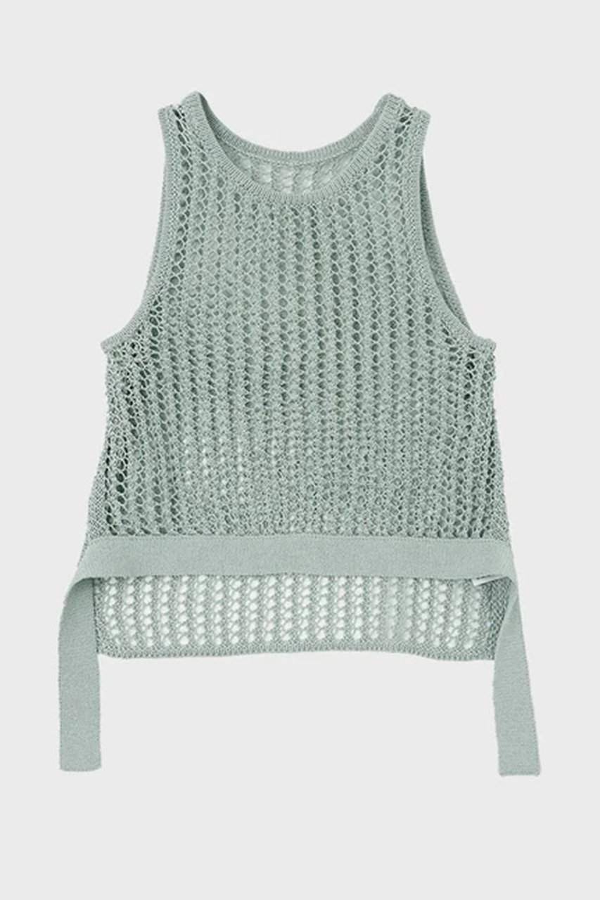 【スタニングルアー/STUNNING LURE】のバックロングクロシェタンク インテリア・キッズ・メンズ・レディースファッション・服の通販 founy(ファニー) 　ファッション　Fashion　レディースファッション　Fashion for Women　トップス・カットソー　Cut & Sew Tops　キャミソール&ノースリーブ　Camisoles & Sleeveless Tops　シャツ・ブラウス・オフィスカジュアル　Elegant Blouses & Button-Ups　ロングTシャツ・Tシャツ　Longline T-Shirts & Tees　カットソー・ベーシックTシャツ　Cut-and-Sewn Tops / Stretch Tees & Basics　インナー　Innerwear　キャミソール　Camisole, Spaghetti Strap Top　クロシェ　Crochet, Knitted Lace　シンプル　Simple, Minimal　ジャケット　Jacket, Outerwear　タンク　Tank Top, Sleeveless Top　フォルム　Silhouette, Form　ボトム　Bottoms, Lower Wear　リボン　Ribbon, Bow　エレガント 上品　Elegant　ライトグリーン|ID: prp329100004875469 ipo3291000000036365229