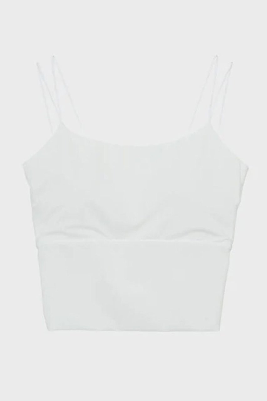 【スタニングルアー/STUNNING LURE】のスイムジャージキャミ インテリア・キッズ・メンズ・レディースファッション・服の通販 founy(ファニー) 　ファッション　Fashion　レディースファッション　Fashion for Women　トップス・カットソー　Cut & Sew Tops　キャミソール&ノースリーブ　Camisoles & Sleeveless Tops　シャツ・ブラウス・オフィスカジュアル　Elegant Blouses & Button-Ups　ロングTシャツ・Tシャツ　Longline T-Shirts & Tees　カットソー・ベーシックTシャツ　Cut-and-Sewn Tops / Stretch Tees & Basics　イタリア　Italy　キャミ　Camisole, Cami Top　キャミソール　Camisole, Spaghetti Strap Top　シアー　Sheer, See-Through　ストレッチ　Stretch, Stretchy Fabric　タンク　Tank Top, Sleeveless Top　ラップ　Wrap, Wrap Design　夏　Summer　ホワイト|ID: prp329100004875473 ipo3291000000036365247