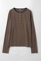 【ハー/HER.】のヘンリーネックボーダーカットプルオーバー 人気、トレンドファッション・服の通販 founy(ファニー) ファッション Fashion レディースファッション Fashion for Women トップス・カットソー Cut & Sew Tops シャツ・ブラウス・オフィスカジュアル Elegant Blouses & Button-Ups ロングTシャツ・Tシャツ Longline T-Shirts & Tees カジュアルプルオーバー・ニットトップス Pullovers & Knit Tops / Casual Pullovers カットソー・ベーシックTシャツ Cut-and-Sewn Tops / Stretch Tees & Basics カットソー Cut and Sewn Top スリーブ Sleeve, Long Sleeve / Short Sleeve ボーダー Border, Stripe ロング Long, Long-Length 新作・新入荷 New Arrivals / New In thumbnail キャメル|ID: prp329100004875486 ipo3291000000036365336