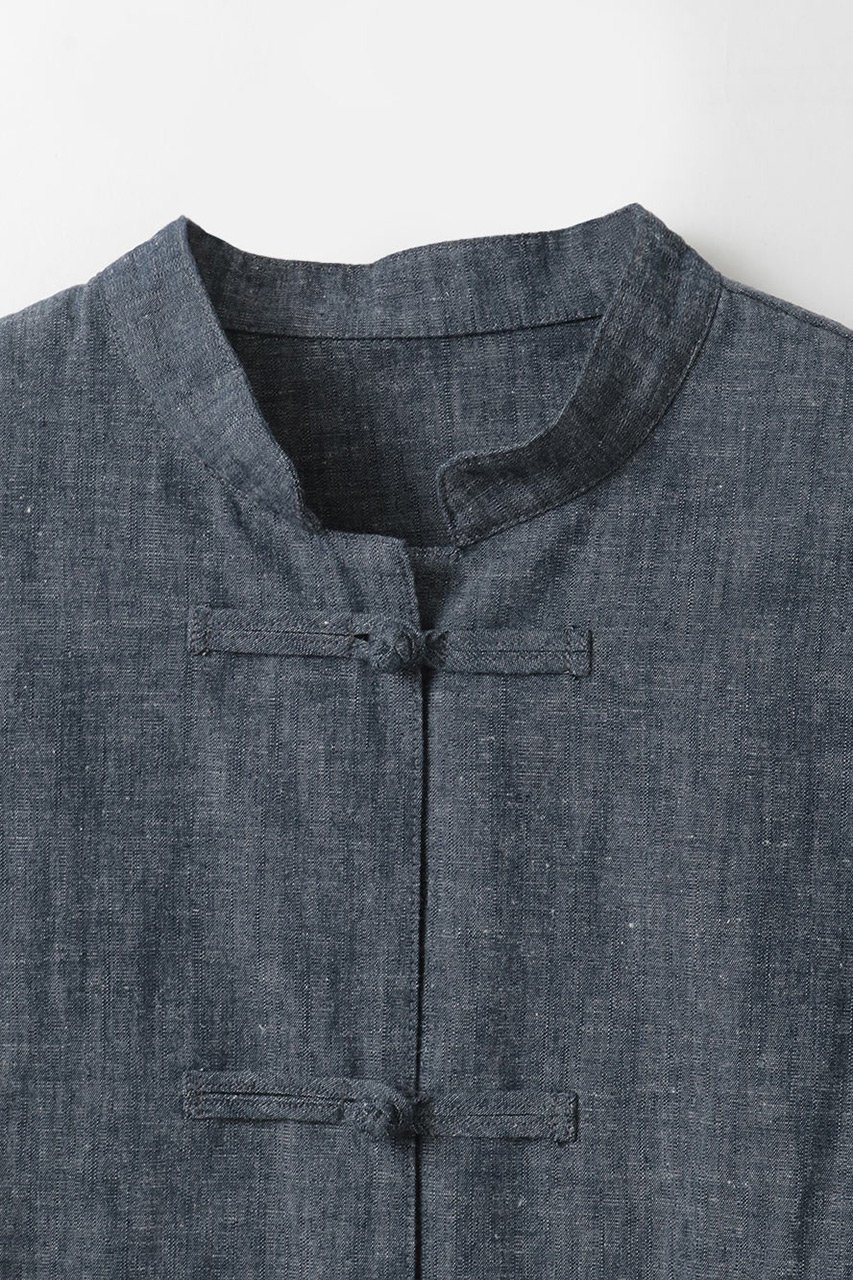 【ハー/HER.】のコットンリネンチャイナブラウス 人気、トレンドファッション・服の通販 founy(ファニー) 　ファッション　Fashion　レディースファッション　Fashion for Women　トップス・カットソー　Cut & Sew Tops　シャツ・ブラウス・オフィスカジュアル　Elegant Blouses & Button-Ups　ショルダー　Shoulder, Shoulder Strap　ジャケット　Jacket, Outerwear　スリーブ　Sleeve, Long Sleeve / Short Sleeve　リネン　Linen, Linen Fabric　ロング　Long, Long-Length　新作・新入荷　New Arrivals / New In　other-3|ID: prp329100004875495 ipo3291000000036365403