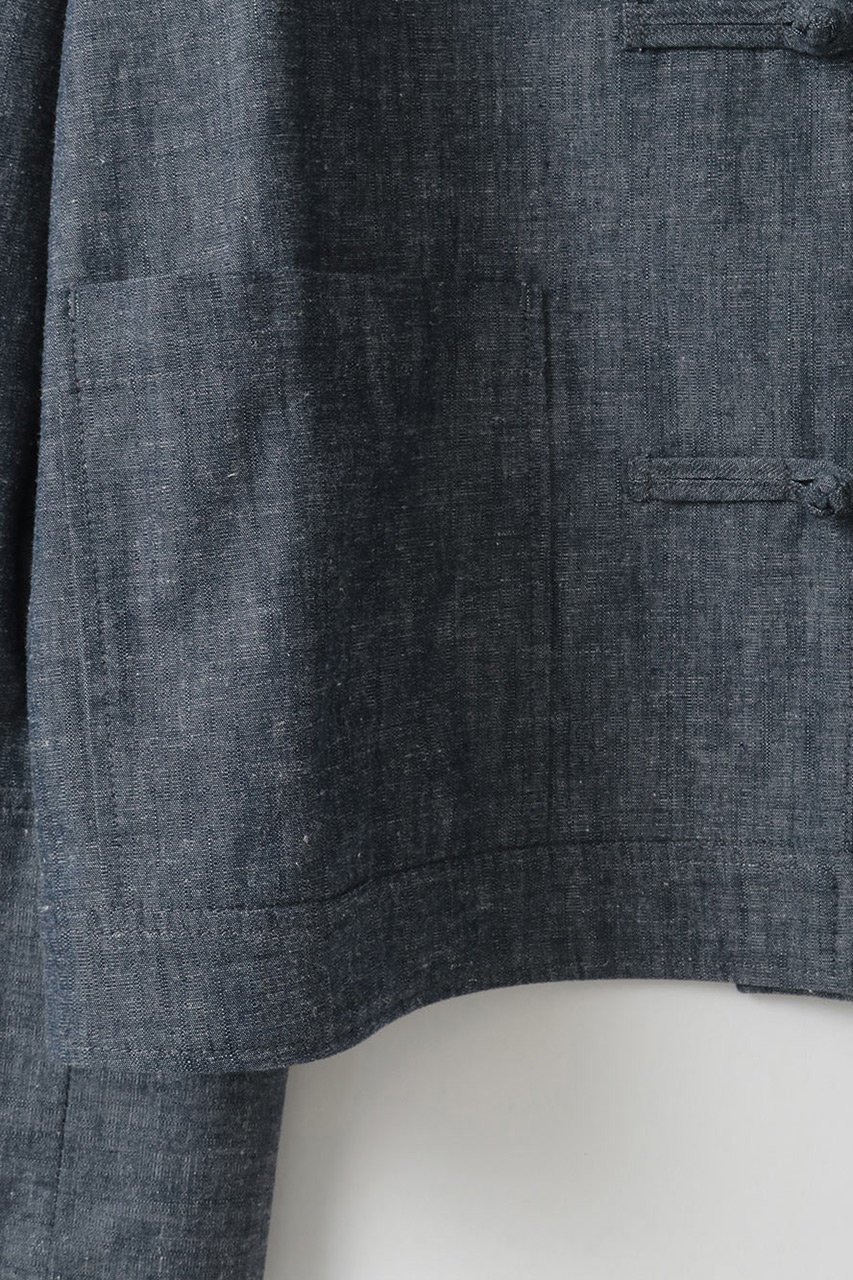 【ハー/HER.】のコットンリネンチャイナブラウス 人気、トレンドファッション・服の通販 founy(ファニー) 　ファッション　Fashion　レディースファッション　Fashion for Women　トップス・カットソー　Cut & Sew Tops　シャツ・ブラウス・オフィスカジュアル　Elegant Blouses & Button-Ups　ショルダー　Shoulder, Shoulder Strap　ジャケット　Jacket, Outerwear　スリーブ　Sleeve, Long Sleeve / Short Sleeve　リネン　Linen, Linen Fabric　ロング　Long, Long-Length　新作・新入荷　New Arrivals / New In　other-4|ID: prp329100004875495 ipo3291000000036365404