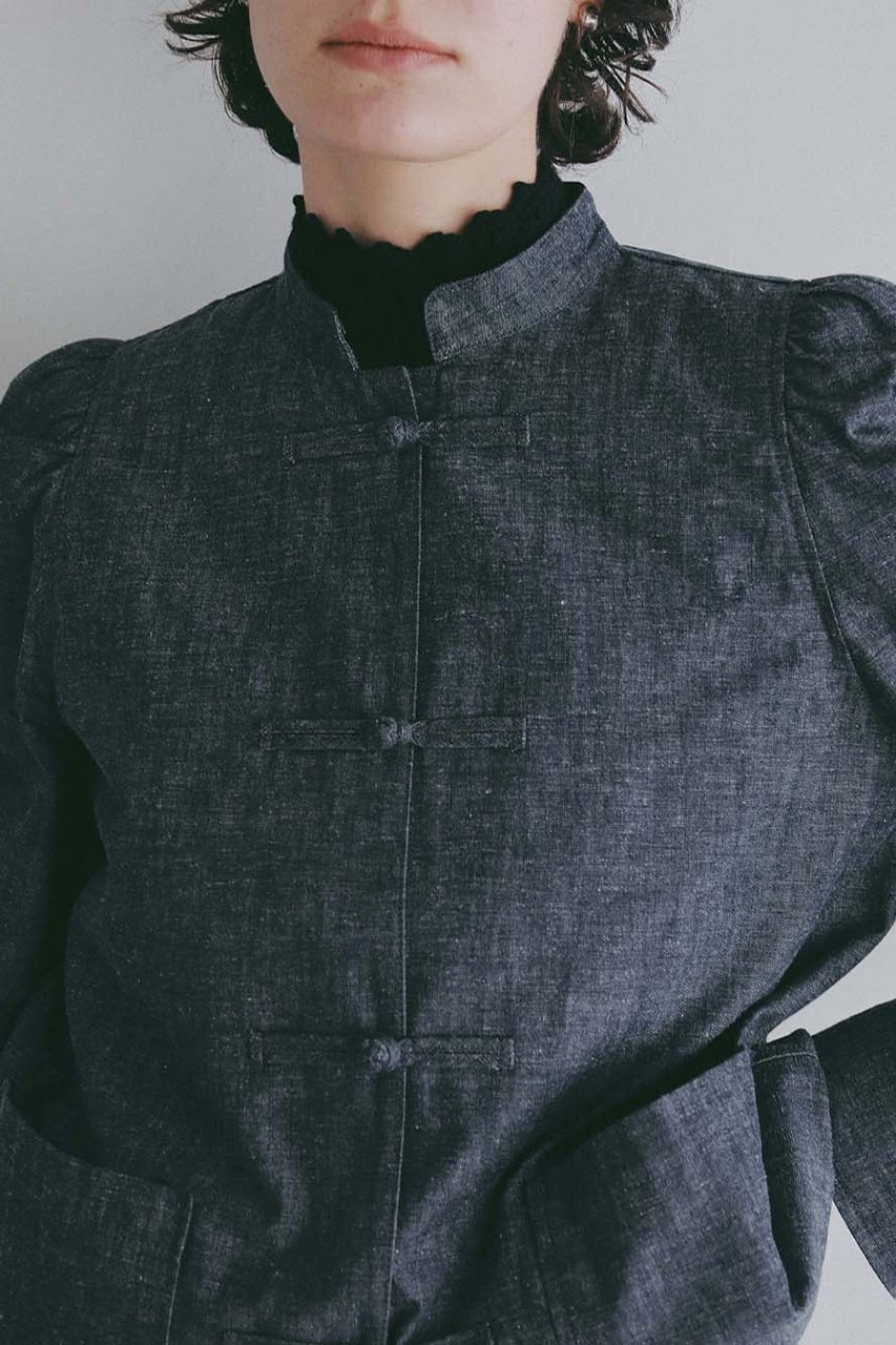 【ハー/HER.】のコットンリネンチャイナブラウス 人気、トレンドファッション・服の通販 founy(ファニー) 　ファッション　Fashion　レディースファッション　Fashion for Women　トップス・カットソー　Cut & Sew Tops　シャツ・ブラウス・オフィスカジュアル　Elegant Blouses & Button-Ups　ショルダー　Shoulder, Shoulder Strap　ジャケット　Jacket, Outerwear　スリーブ　Sleeve, Long Sleeve / Short Sleeve　リネン　Linen, Linen Fabric　ロング　Long, Long-Length　新作・新入荷　New Arrivals / New In　other-7|ID: prp329100004875495 ipo3291000000036365409