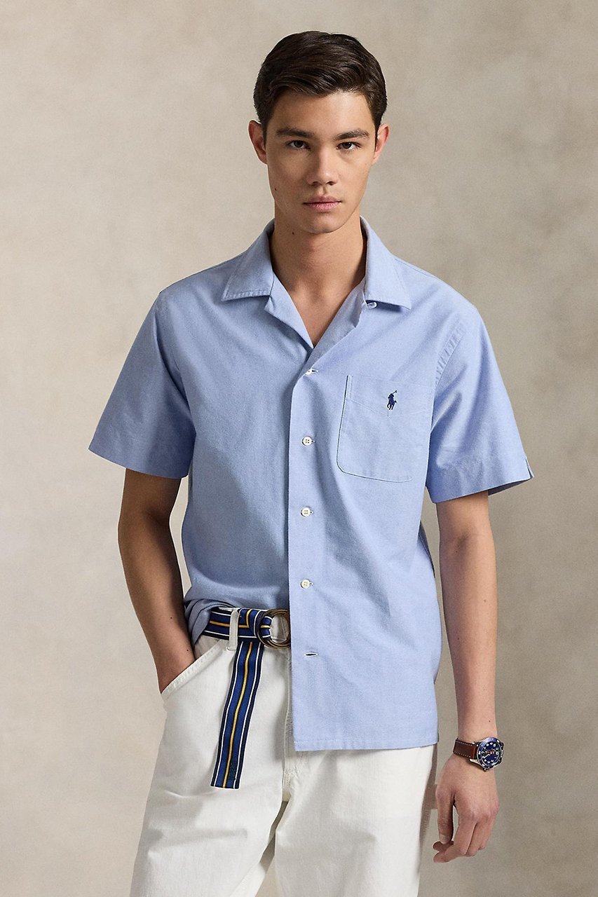 【ラルフローレン/RALPH LAUREN / MEN】の【MEN】【POLO RALPH LAUREN】クラシック フィット オックスフォード キャンプ シャツ 人気、トレンドファッション・服の通販 founy(ファニー) 　ファッション　Fashion　メンズファッション　Fashion for Men　クラシック　Classic, Timeless Style　ショート　Short, Short Length　ストレート　Straight, Straight Cut　スリーブ　Sleeve, Long Sleeve / Short Sleeve　フィット　Fit, Slim Fit　半袖　Short Sleeve, Half Sleeve　夏　Summer　新作・新入荷　New Arrivals / New In　other-5|ID: prp329100004875498 ipo3291000000036365436