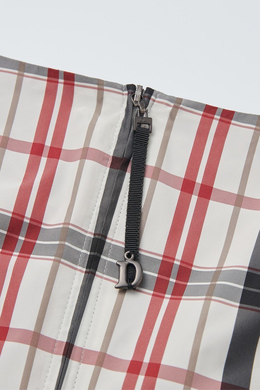 【デイジーリン/DAISY LIN】のDress”Dramatic Shape Check” 人気、トレンドファッション・服の通販 founy(ファニー) 　ファッション　Fashion　レディースファッション　Fashion for Women　ワンピース　Dresses　フォーマル・パーティードレス・結婚式用ドレス　Elegant & Casual Dresses　チュニック　Tunic Tops & Dresses　ウォッシャブル　Machine Washable　エレガント 上品　Elegant　ギャザー　Gathered, Ruffled　シェイプ　Shape, Slim Fit　タフタ　Taffeta, Structured Fabric　チェック　Check, Plaid, Tartan　チュニック　Tunic, Long Top　デコルテ　Décolleté, Neckline　フォルム　Silhouette, Form　新作・新入荷　New Arrivals / New In　other-4|ID: prp329100004875501 ipo3291000000036365454