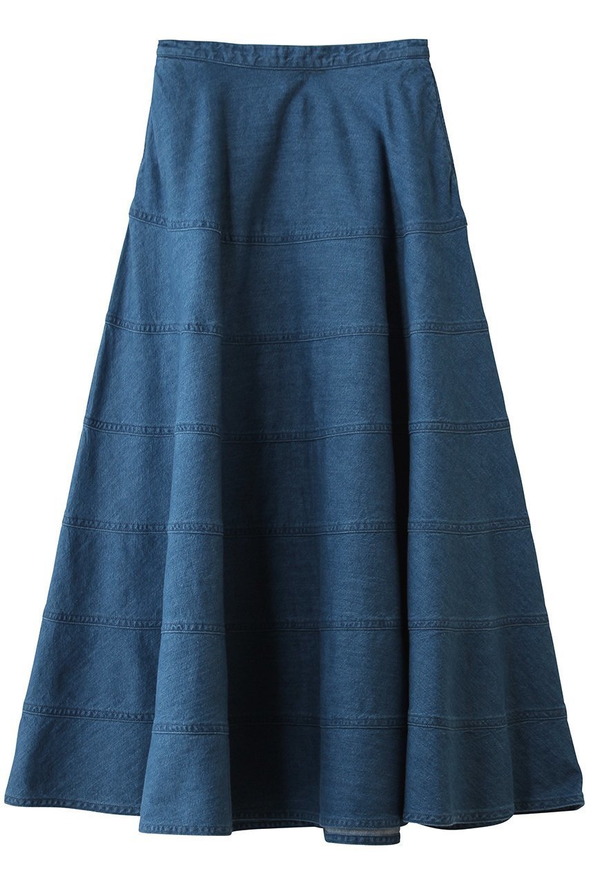 【デザイン ワークス/DESIGN WORKS】のデニムパネルドフレアスカート 人気、トレンドファッション・服の通販 founy(ファニー) 　ファッション　Fashion　レディースファッション　Fashion for Women　スカート　Skirts　Aライン・フレアスカート　A-Line & Flared Skirts　ロングスカート　Long Skirts / Maxi & Midi Skirts　シンプル　Simple, Minimal　バランス　Balance, Style Balance　フレア　Flare, Flared　ロング　Long, Long-Length　新作・新入荷　New Arrivals / New In　春　Spring　 other-1|ID: prp329100004875539 ipo3291000000036365733