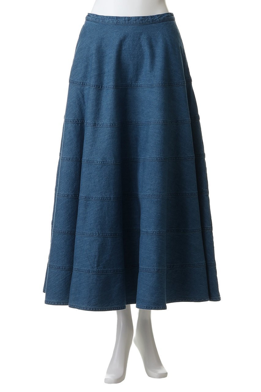 【デザイン ワークス/DESIGN WORKS】のデニムパネルドフレアスカート 人気、トレンドファッション・服の通販 founy(ファニー) 　ファッション　Fashion　レディースファッション　Fashion for Women　スカート　Skirts　Aライン・フレアスカート　A-Line & Flared Skirts　ロングスカート　Long Skirts / Maxi & Midi Skirts　シンプル　Simple, Minimal　バランス　Balance, Style Balance　フレア　Flare, Flared　ロング　Long, Long-Length　新作・新入荷　New Arrivals / New In　春　Spring　other-2|ID: prp329100004875539 ipo3291000000036365735