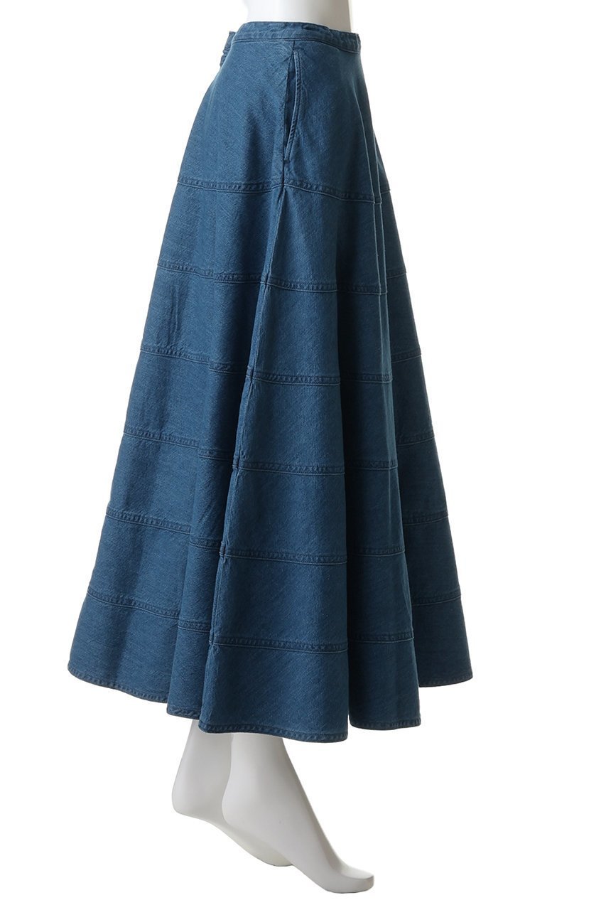 【デザイン ワークス/DESIGN WORKS】のデニムパネルドフレアスカート 人気、トレンドファッション・服の通販 founy(ファニー) 　ファッション　Fashion　レディースファッション　Fashion for Women　スカート　Skirts　Aライン・フレアスカート　A-Line & Flared Skirts　ロングスカート　Long Skirts / Maxi & Midi Skirts　シンプル　Simple, Minimal　バランス　Balance, Style Balance　フレア　Flare, Flared　ロング　Long, Long-Length　新作・新入荷　New Arrivals / New In　春　Spring　other-3|ID: prp329100004875539 ipo3291000000036365736