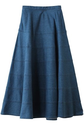 【デザイン ワークス/DESIGN WORKS】 デニムパネルドフレアスカート人気、トレンドファッション・服の通販 founy(ファニー) ファッション Fashion レディースファッション Fashion for Women スカート Skirts Aライン・フレアスカート A-Line & Flared Skirts ロングスカート Long Skirts / Maxi & Midi Skirts シンプル Simple, Minimal バランス Balance, Style Balance フレア Flare, Flared ロング Long, Long-Length 春 Spring |ID:prp329100004875539