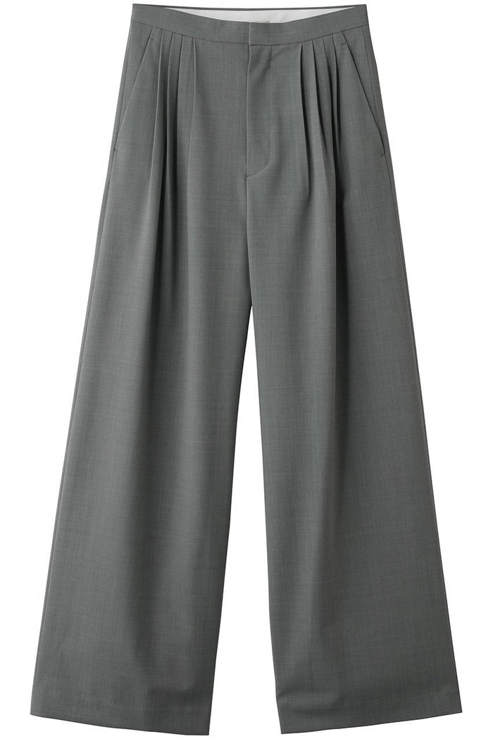 【デザイン ワークス/DESIGN WORKS】のチビタックワイドパンツ インテリア・キッズ・メンズ・レディースファッション・服の通販 founy(ファニー) https://founy.com/ ファッション Fashion レディースファッション Fashion for Women パンツ Pants & Trousers カットソー Cut and Sewn Top ジャケット Jacket, Outerwear センター Center, Center Line リラックス Relax, Relaxed Fit エレガント 上品 Elegant |ID: prp329100004875541 ipo3291000000036897255