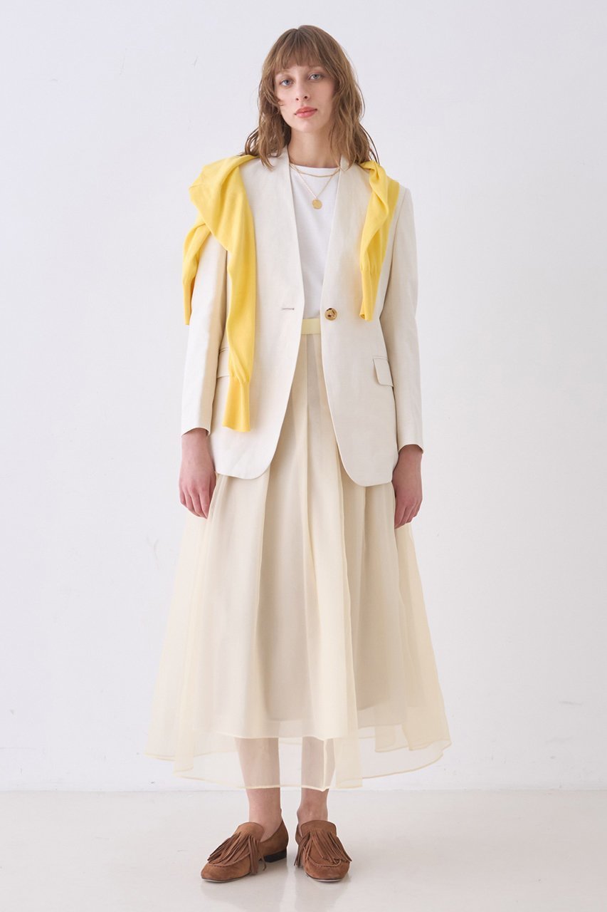 【デザイン ワークス/DESIGN WORKS】のオーガンジーフレーアースカート 大人の最旬トレンドファッション＆コーディネート founy(ファウニー) 　ファッション　Fashion　レディースファッション　Fashion for Women　スカート　Skirts　おすすめ　Recommended / Our Picks　エアリー　Airy Texture　エレガント 上品　Elegant　オーガンジー　Organza Fabric　コンパクト　Compact, Small Size　ショート　Short, Short Length　フレア　Flare, Flared　ブルゾン　Blouson, Bomber Jacket　other-6|ID: prp329100004875544 ipo3291000000037212656