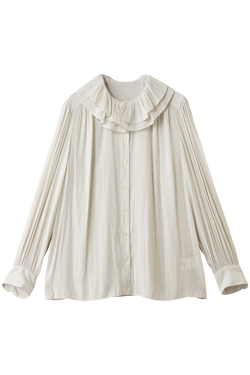 【デザイン ワークス/DESIGN WORKS】のダブル襟シアーブラウス 人気、トレンドファッション・服の通販 founy(ファニー) 　ファッション　Fashion　レディースファッション　Fashion for Women　トップス・カットソー　Cut & Sew Tops　シャツ・ブラウス・オフィスカジュアル　Elegant Blouses & Button-Ups　おすすめ　Recommended / Our Picks　シアー　Sheer, See-Through　ジャケット　Jacket, Outerwear　スリーブ　Sleeve, Long Sleeve / Short Sleeve　ダブル　Double, Double-Breasted　バランス　Balance, Style Balance　ブルゾン　Blouson, Bomber Jacket　ロング　Long, Long-Length　エレガント 上品　Elegant　新作・新入荷　New Arrivals / New In　 other-1|ID: prp329100004875546 ipo3291000000036365791