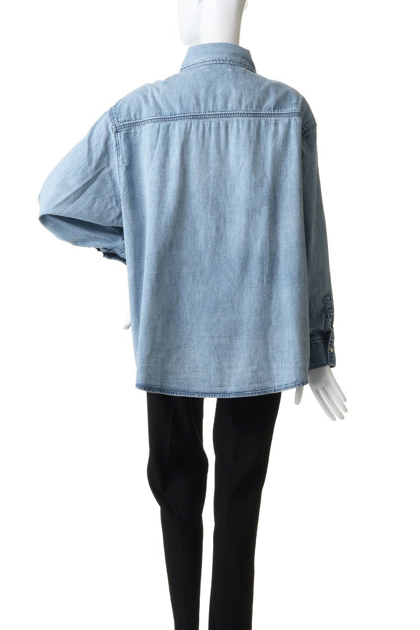 【アッパー ハイツ/upper hights】のTHE SENSE デニムシャツ 人気、トレンドファッション・服の通販 founy(ファニー) 　ファッション　Fashion　レディースファッション　Fashion for Women　トップス・カットソー　Cut & Sew Tops　シャツ・ブラウス・オフィスカジュアル　Elegant Blouses & Button-Ups　おすすめ　Recommended / Our Picks　スリーブ　Sleeve, Long Sleeve / Short Sleeve　タンク　Tank Top, Sleeveless Top　デニム　Denim, Jeans Material　ロング　Long, Long-Length　新作・新入荷　New Arrivals / New In　other-4|ID: prp329100004875552 ipo3291000000036365835