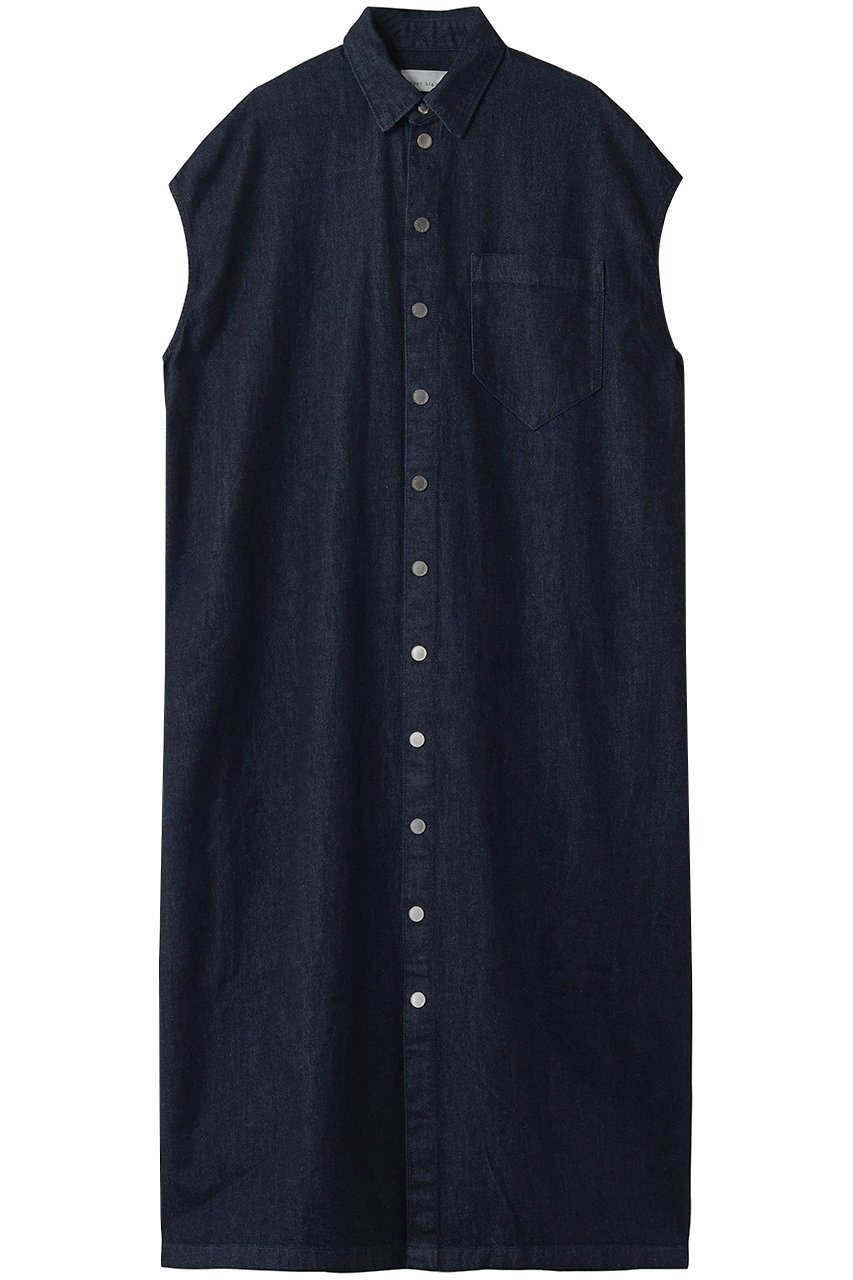 【アッパー ハイツ/upper hights】のTHE SIENNA デニムシャツワンピース インテリア・キッズ・メンズ・レディースファッション・服の通販 founy(ファニー) 　ファッション　Fashion　レディースファッション　Fashion for Women　ワンピース　Dresses　シャツワンピース / 1枚で着映えコーデ　Shirt Dresses　チュニック　Tunic Tops & Dresses　おすすめ　Recommended / Our Picks　スリーブ　Sleeve, Long Sleeve / Short Sleeve　チュニック　Tunic, Long Top　デニム　Denim, Jeans Material　ドレス　Dress, One-Piece　フレンチ　French, French Style　マキシ　Maxi, Full Length　ロング　Long, Long-Length　夏　Summer　新作・新入荷　New Arrivals / New In　春　Spring　S/S・春夏　SS, Spring/Summer, Warm Season　BLUE RINSE|ID: prp329100004875555 ipo3291000000036365847