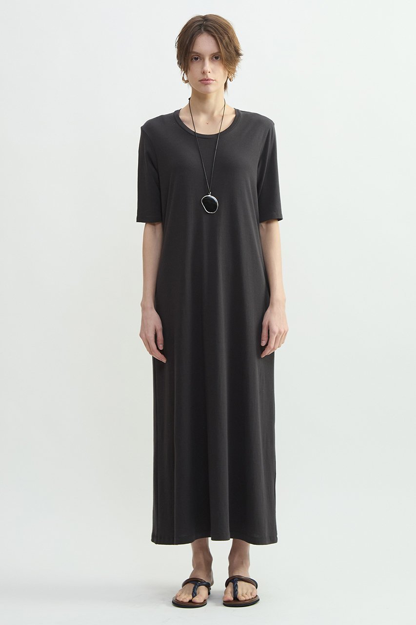 【プレインピープル/PLAIN PEOPLE】のスーピマヘンプジャージーハーフスリーブワンピース 人気、トレンドファッション・服の通販 founy(ファニー) 　ファッション　Fashion　レディースファッション　Fashion for Women　ワンピース　Dresses　チュニック　Tunic Tops & Dresses　スーピマ　Supima, Premium Cotton　チュニック　Tunic, Long Top　リネン　Linen, Linen Fabric　ロング　Long, Long-Length　新作・新入荷　New Arrivals / New In　 other-1|ID: prp329100004875571 ipo3291000000036365940