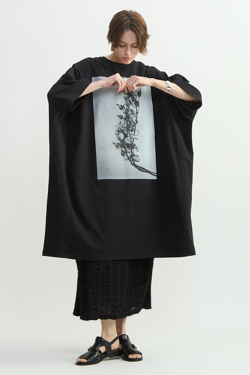 【プレインピープル/PLAIN PEOPLE】のサイロコンパクトインレーフォトプリントワンピース 人気、トレンドファッション・服の通販 founy(ファニー) 　ファッション　Fashion　レディースファッション　Fashion for Women　ワンピース　Dresses　チュニック　Tunic Tops & Dresses　なめらか　Smooth, Silky Texture　コンパクト　Compact, Small Size　チュニック　Tunic, Long Top　フロント　Front, Front Design　プリント　Print, Printed Pattern　ロング　Long, Long-Length　新作・新入荷　New Arrivals / New In　other-4|ID: prp329100004875574 ipo3291000000036365976