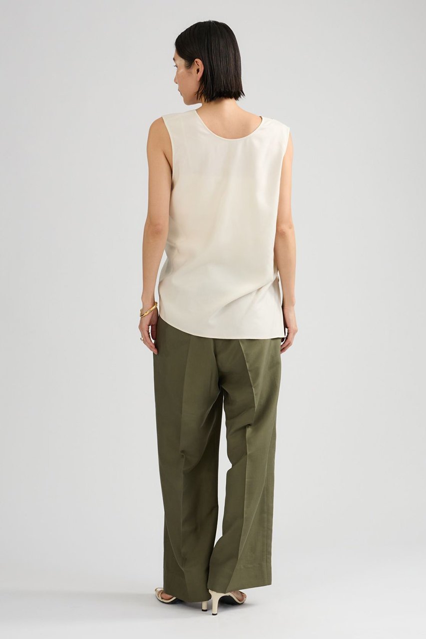 【カオス/Chaos】のソワーブラウス 人気、トレンドファッション・服の通販 founy(ファニー) 　ファッション　Fashion　レディースファッション　Fashion for Women　トップス・カットソー　Cut & Sew Tops　キャミソール&ノースリーブ　Camisoles & Sleeveless Tops　シャツ・ブラウス・オフィスカジュアル　Elegant Blouses & Button-Ups　アシンメトリー　Asymmetrical Style　シルク　Silk, 100% Silk　ジャケット　Jacket, Outerwear　スリット　Slit, Slit Detail　ドレープ　Drape, Draping Fabric　ノースリーブ　Sleeveless, No-Sleeve　ブルゾン　Blouson, Bomber Jacket　新作・新入荷　New Arrivals / New In　other-7|ID: prp329100004875595 ipo3291000000036366129