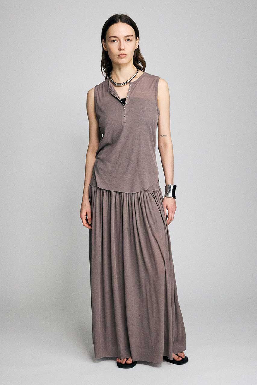 【ブリル/BRILL】のフライスギャザースカート 人気、トレンドファッション・服の通販 founy(ファニー) 　ファッション　Fashion　レディースファッション　Fashion for Women　スカート　Skirts　ロングスカート　Long Skirts / Maxi & Midi Skirts　ギャザー　Gathered, Ruffled　ロング　Long, Long-Length　新作・新入荷　New Arrivals / New In　other-6|ID: prp329100004875602 ipo3291000000036366184