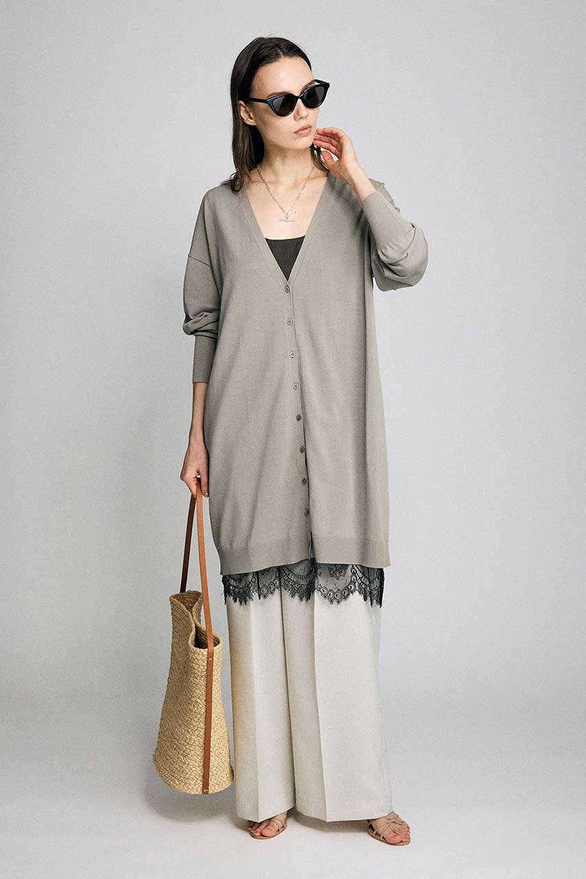 【ブリル/BRILL】のICE FINEロングカーディガン 大人の最旬トレンドファッション＆コーディネート founy(ファウニー) 　ファッション　Fashion　レディースファッション　Fashion for Women　トップス・カットソー　Cut & Sew Tops　ニット　Knit Tops & Sweaters　カーディガン・羽織り　Layered Style Cardigans　イタリア　Italy　インド　Indian Textile　カーディガン　Cardigan, Knitwear　コンパクト　Compact, Small Size　ロング　Long, Long-Length　夏　Summer　other-6|ID: prp329100004875604 ipo3291000000036383094