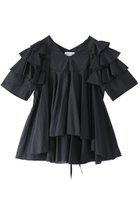 【アユーシ/AAYUSHI】のダブルラッフルブラウス 人気、トレンドファッション・服の通販 founy(ファニー) ファッション Fashion レディースファッション Fashion for Women トップス・カットソー Cut & Sew Tops シャツ・ブラウス・オフィスカジュアル Elegant Blouses & Button-Ups インド Indian Textile ショート Short, Short Length シルク Silk, 100% Silk スラックス Slacks, Dress Pants スリーブ Sleeve, Long Sleeve / Short Sleeve ダウン Down, Puffer デニム Denim, Jeans Material バランス Balance, Style Balance モダン Modern, Contemporary ラッフル Ruffle, Frill おすすめ Recommended / Our Picks エレガント 上品 Elegant 新作・新入荷 New Arrivals / New In thumbnail ブラック|ID: prp329100004875606 ipo3291000000036366202