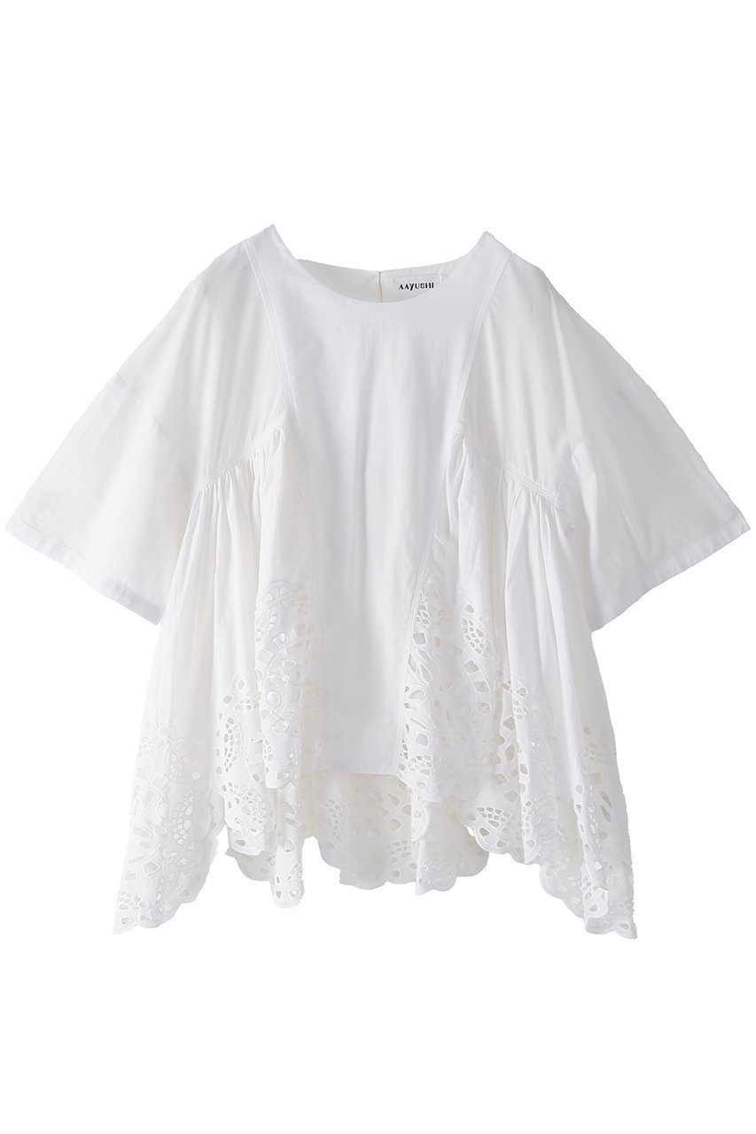 【アユーシ/AAYUSHI】のイスラミックカットワークブラウス 人気、トレンドファッション・服の通販 founy(ファニー) 　ファッション　Fashion　レディースファッション　Fashion for Women　トップス・カットソー　Cut & Sew Tops　シャツ・ブラウス・オフィスカジュアル　Elegant Blouses & Button-Ups　インド　Indian Textile　春　Spring　ショート　Short, Short Length　スリーブ　Sleeve, Long Sleeve / Short Sleeve　セットアップ　Set-Up, Coordinated Outfit　デニム　Denim, Jeans Material　バランス　Balance, Style Balance　モダン　Modern, Contemporary　ワーク　Workwear, Utility Style　S/S・春夏　SS, Spring/Summer, Warm Season　夏　Summer　新作・新入荷　New Arrivals / New In　 other-1|ID: prp329100004875607 ipo3291000000036366205