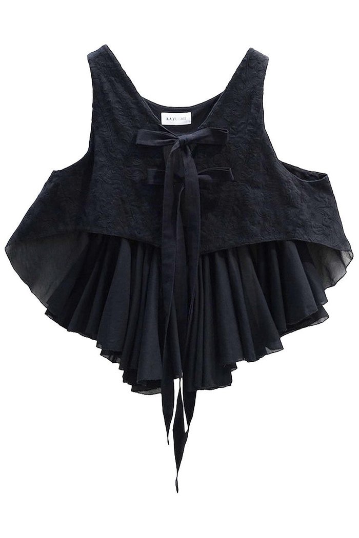 【アユーシ/AAYUSHI】のランダムギャザーバックフリルベスト インテリア・キッズ・メンズ・レディースファッション・服の通販 founy(ファニー) https://founy.com/ ファッション Fashion レディースファッション Fashion for Women アウター Coat / Outerwear Collection レディースジャケット・軽アウター Jackets インド Indian Textile カットソー Cut and Sewn Top ギャザー Gathered, Ruffled コンパクト Compact, Small Size 今季 This Season, Current Season シンプル Simple, Minimal ジャケット Jacket, Outerwear テクスチャー Texture, Textured Fabric バランス Balance, Style Balance フリル Frill, Ruffle フレア Flare, Flared フロント Front, Front Design ベスト Vest, Waistcoat ランダム Random, Irregular 新作・新入荷 New Arrivals / New In |ID: prp329100004875610 ipo3291000000036366225