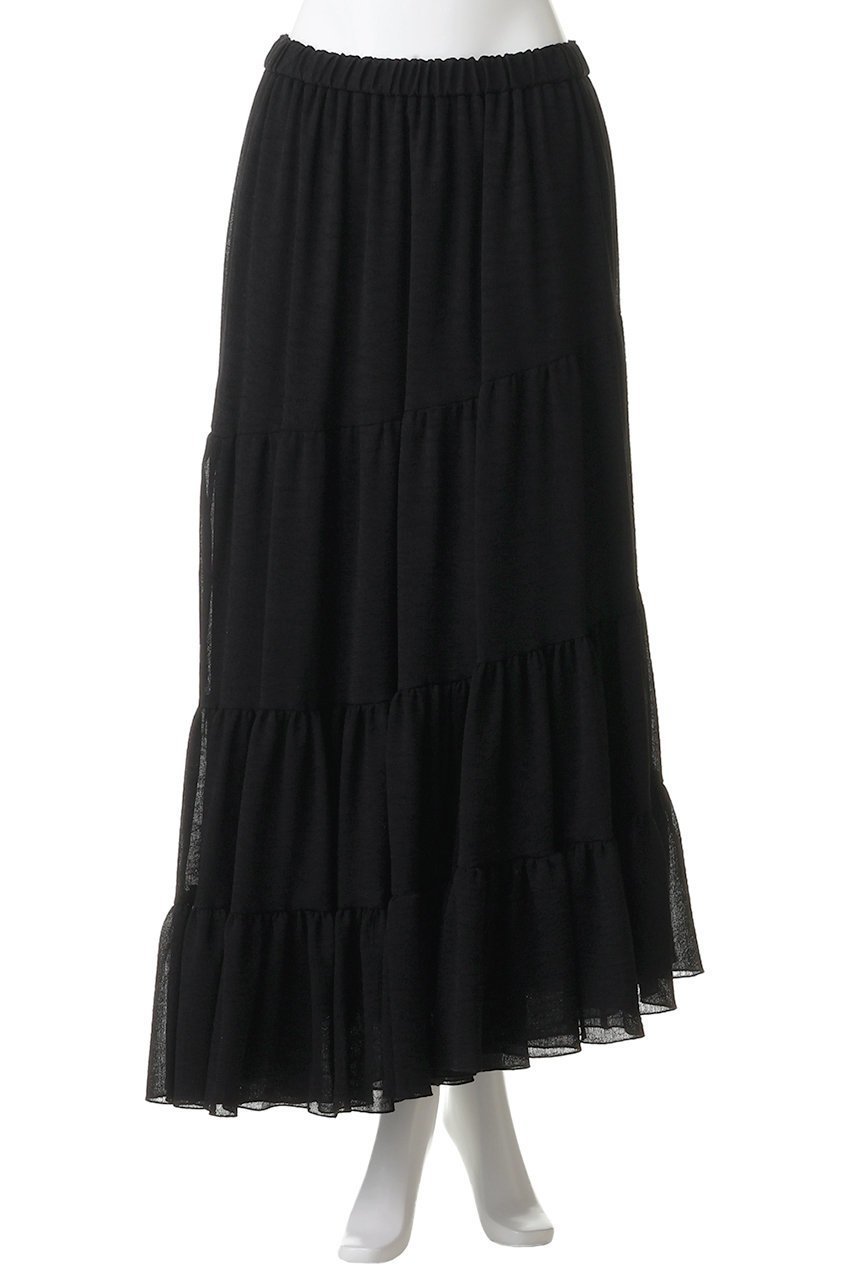 【ジェイドット/j.】の楊柳アセテート ティアードスカート 人気、トレンドファッション・服の通販 founy(ファニー) 　ファッション　Fashion　レディースファッション　Fashion for Women　スカート　Skirts　ティアードスカート　Tiered Skirts　ロングスカート　Long Skirts / Maxi & Midi Skirts　ティアードスカート　Tiered Skirt, Flounced Skirt　ロング　Long, Long-Length　新作・新入荷　New Arrivals / New In　other-2|ID: prp329100004875616 ipo3291000000036366263