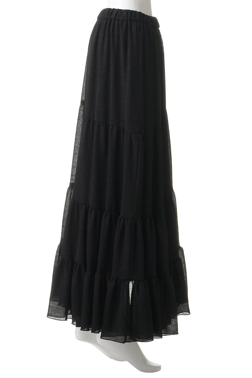 【ジェイドット/j.】の楊柳アセテート ティアードスカート 人気、トレンドファッション・服の通販 founy(ファニー) 　ファッション　Fashion　レディースファッション　Fashion for Women　スカート　Skirts　ティアードスカート　Tiered Skirts　ロングスカート　Long Skirts / Maxi & Midi Skirts　ティアードスカート　Tiered Skirt, Flounced Skirt　ロング　Long, Long-Length　新作・新入荷　New Arrivals / New In　other-3|ID: prp329100004875616 ipo3291000000036366265