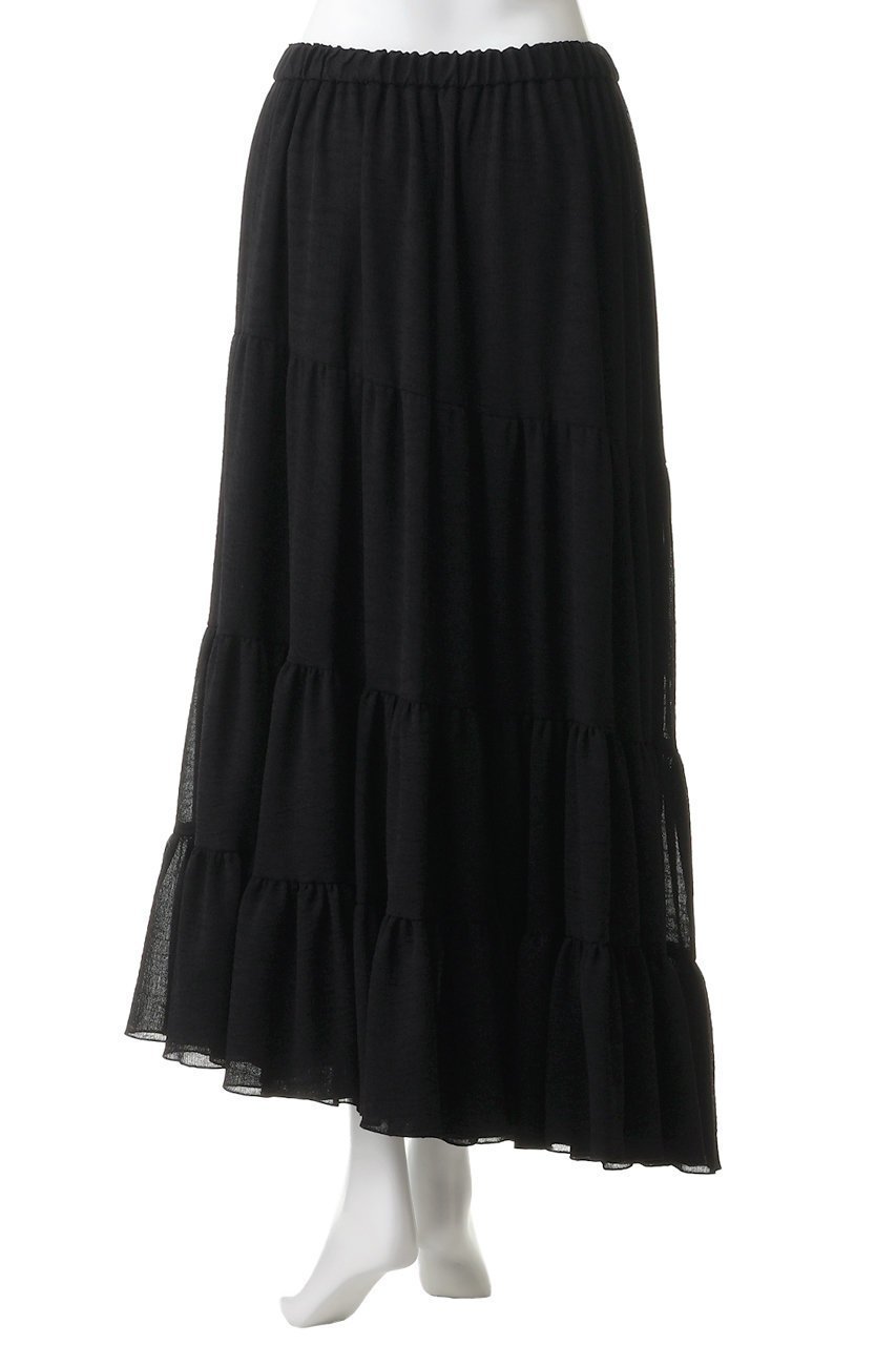 【ジェイドット/j.】の楊柳アセテート ティアードスカート 人気、トレンドファッション・服の通販 founy(ファニー) 　ファッション　Fashion　レディースファッション　Fashion for Women　スカート　Skirts　ティアードスカート　Tiered Skirts　ロングスカート　Long Skirts / Maxi & Midi Skirts　ティアードスカート　Tiered Skirt, Flounced Skirt　ロング　Long, Long-Length　新作・新入荷　New Arrivals / New In　other-4|ID: prp329100004875616 ipo3291000000036366266