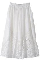 【アユーシ/AAYUSHI】のレースパッチワークパンツ ホワイト|ID: prp329100004875636 ipo3291000000037010127