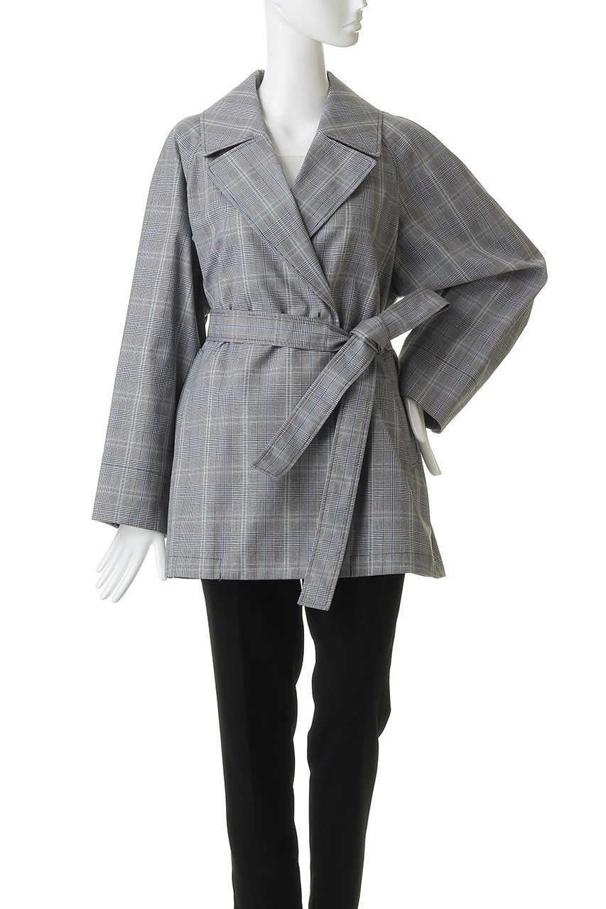 【アルアバイル/allureville】のオーバーサイズショートトレンチコート 人気、トレンドファッション・服の通販 founy(ファニー) 　ファッション　Fashion　レディースファッション　Fashion for Women　アウター　Coat / Outerwear Collection　コート・ロングコート・ピーコート　Long Coats, Peacoats & More　トレンチコート / 春秋の定番アウター　Trench Coats　ショート　Short, Short Length　チェック　Check, Plaid, Tartan　新作・新入荷　New Arrivals / New In　other-2|ID: prp329100004875644 ipo3291000000036366478