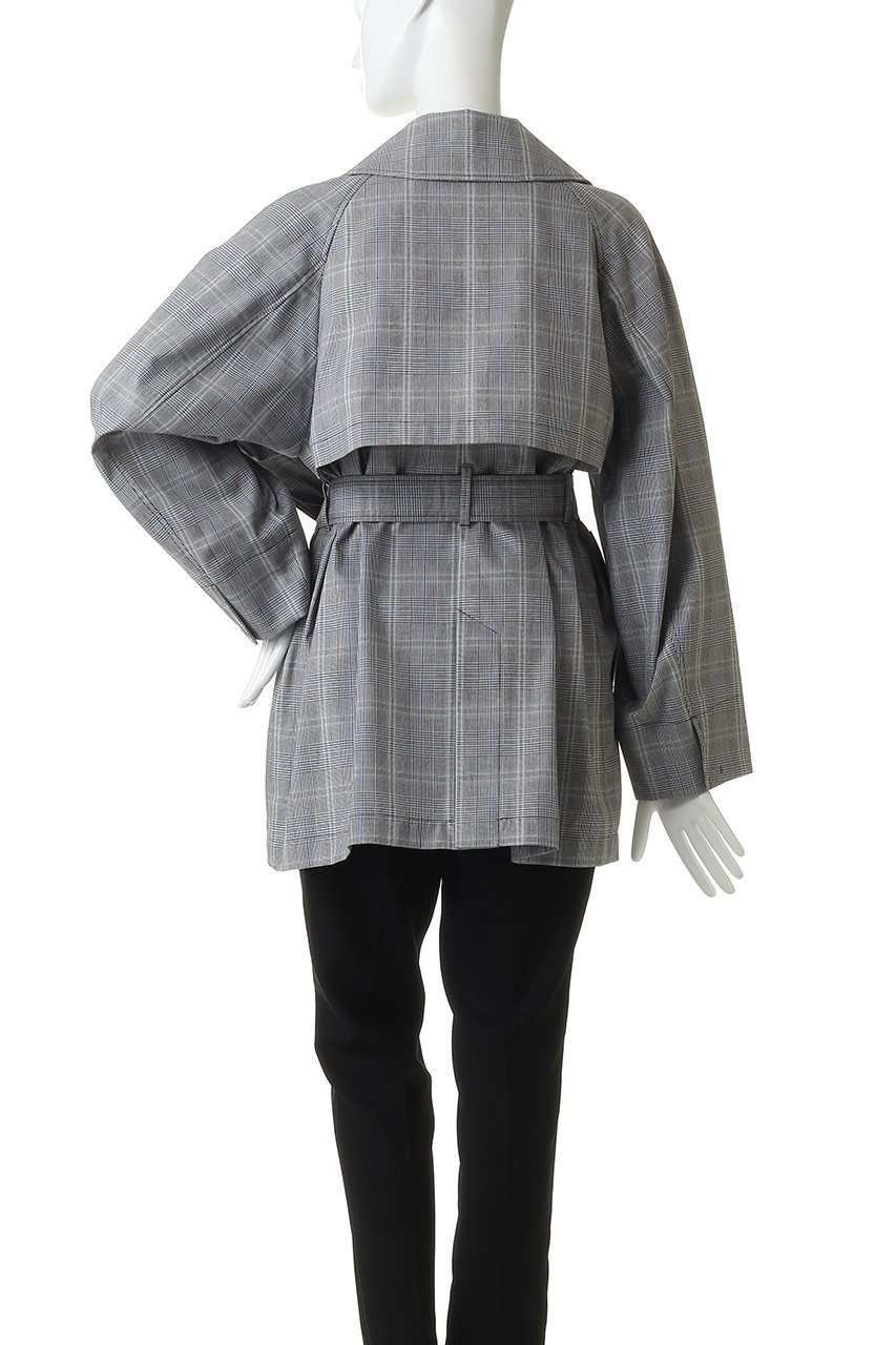 【アルアバイル/allureville】のオーバーサイズショートトレンチコート 人気、トレンドファッション・服の通販 founy(ファニー) 　ファッション　Fashion　レディースファッション　Fashion for Women　アウター　Coat / Outerwear Collection　コート・ロングコート・ピーコート　Long Coats, Peacoats & More　トレンチコート / 春秋の定番アウター　Trench Coats　ショート　Short, Short Length　チェック　Check, Plaid, Tartan　新作・新入荷　New Arrivals / New In　other-4|ID: prp329100004875644 ipo3291000000036366480