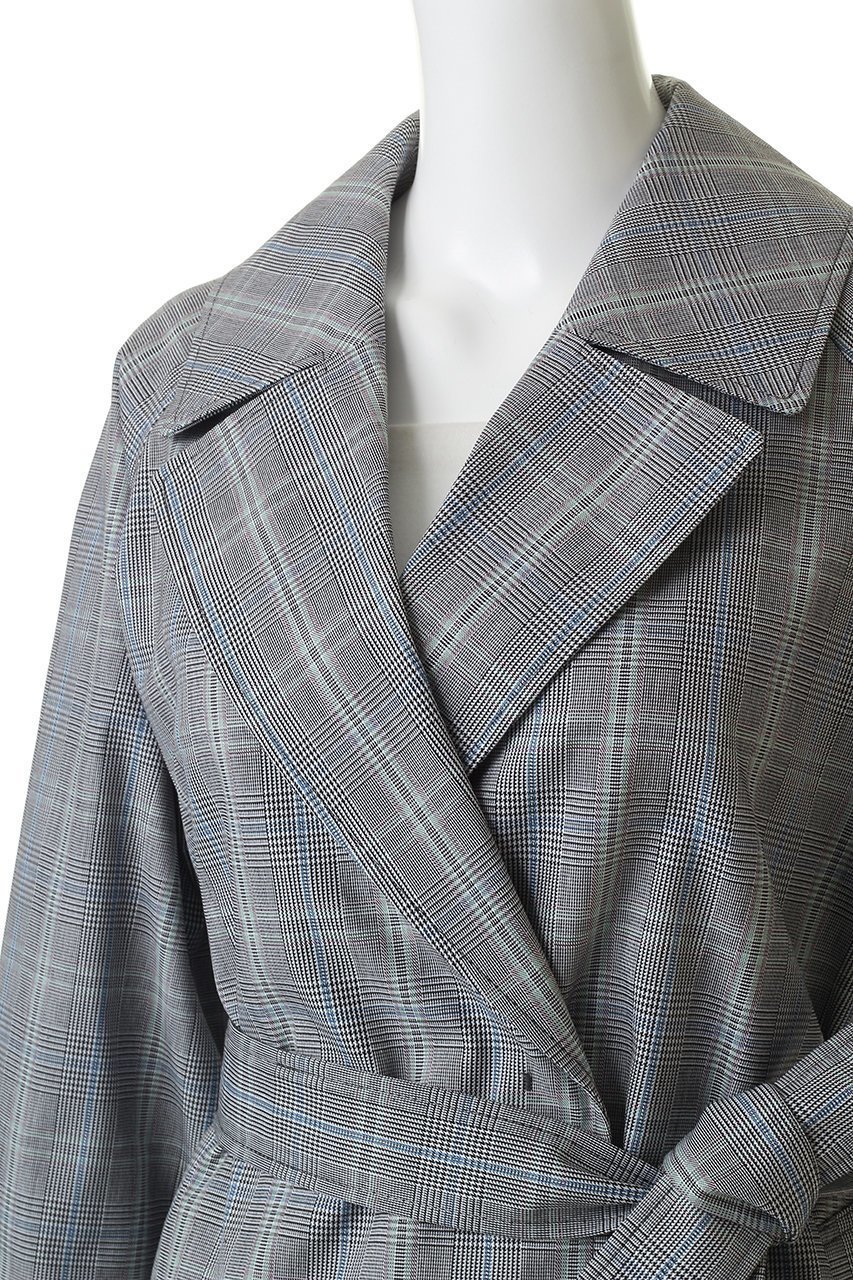 【アルアバイル/allureville】のオーバーサイズショートトレンチコート 人気、トレンドファッション・服の通販 founy(ファニー) 　ファッション　Fashion　レディースファッション　Fashion for Women　アウター　Coat / Outerwear Collection　コート・ロングコート・ピーコート　Long Coats, Peacoats & More　トレンチコート / 春秋の定番アウター　Trench Coats　ショート　Short, Short Length　チェック　Check, Plaid, Tartan　新作・新入荷　New Arrivals / New In　other-5|ID: prp329100004875644 ipo3291000000036366481