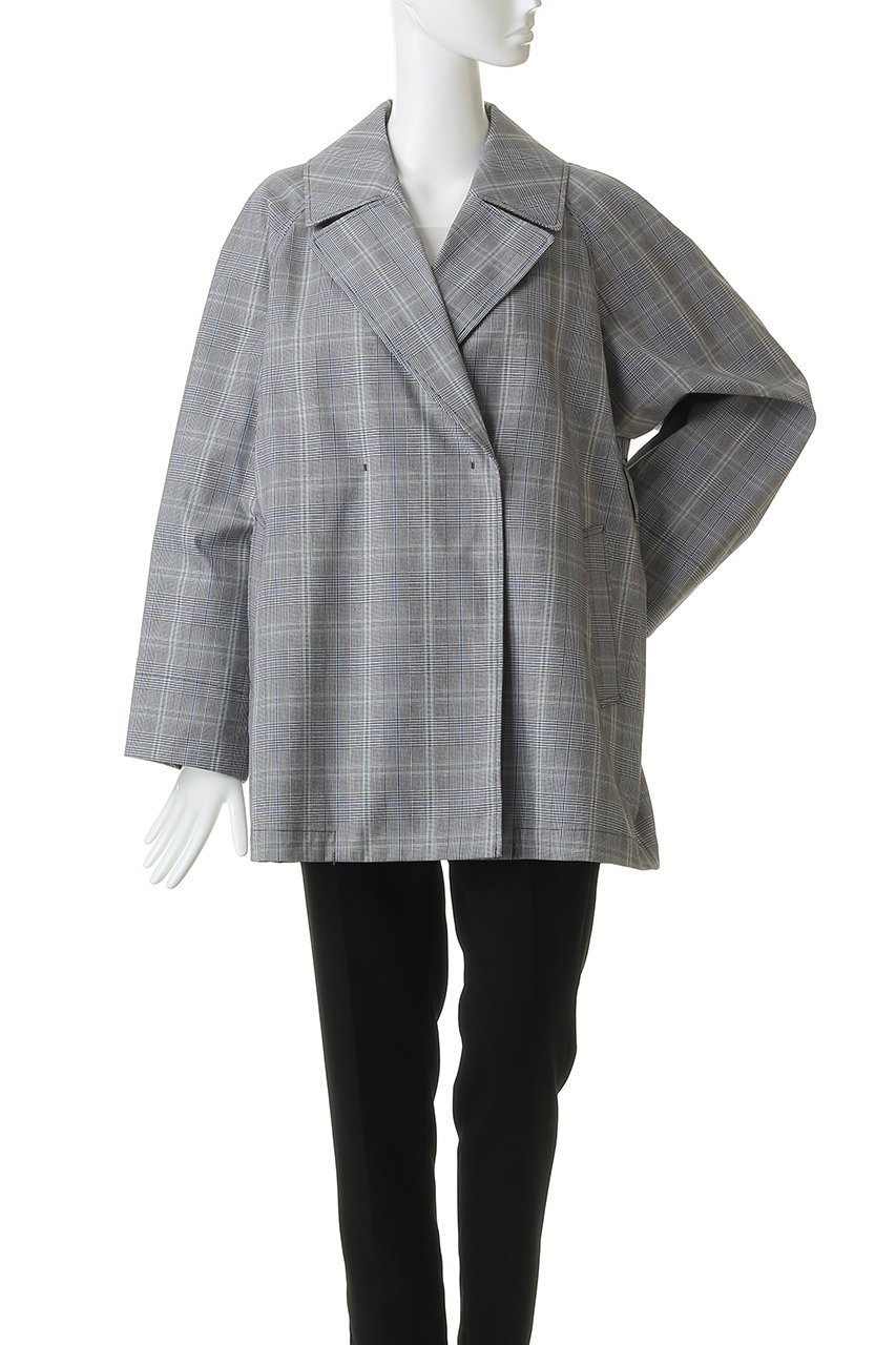 【アルアバイル/allureville】のオーバーサイズショートトレンチコート 人気、トレンドファッション・服の通販 founy(ファニー) 　ファッション　Fashion　レディースファッション　Fashion for Women　アウター　Coat / Outerwear Collection　コート・ロングコート・ピーコート　Long Coats, Peacoats & More　トレンチコート / 春秋の定番アウター　Trench Coats　ショート　Short, Short Length　チェック　Check, Plaid, Tartan　新作・新入荷　New Arrivals / New In　other-7|ID: prp329100004875644 ipo3291000000036366484