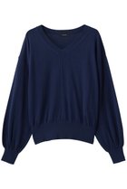 【アルアバイル/allureville】のコットンシルクVネックプルオーバー 人気、トレンドファッション・服の通販 founy(ファニー) ファッション Fashion レディースファッション Fashion for Women トップス・カットソー Cut & Sew Tops ニット Knit Tops & Sweaters カジュアルプルオーバー・ニットトップス Pullovers & Knit Tops / Casual Pullovers Vネックトップス V-Neck Tops / V-Cut Neckline Shirts シルク Silk, 100% Silk シンプル Simple, Minimal 新作・新入荷 New Arrivals / New In thumbnail ネイビー|ID: prp329100004875646 ipo3291000000036366493