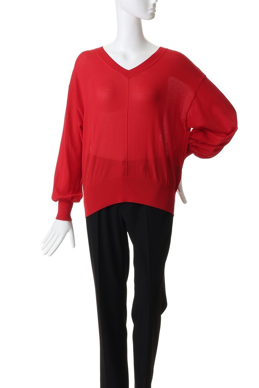 【アルアバイル/allureville】のコットンシルクVネックプルオーバー 人気、トレンドファッション・服の通販 founy(ファニー) 　ファッション　Fashion　レディースファッション　Fashion for Women　トップス・カットソー　Cut & Sew Tops　ニット　Knit Tops & Sweaters　カジュアルプルオーバー・ニットトップス　Pullovers & Knit Tops / Casual Pullovers　Vネックトップス　V-Neck Tops / V-Cut Neckline Shirts　シルク　Silk, 100% Silk　シンプル　Simple, Minimal　新作・新入荷　New Arrivals / New In　other-2|ID: prp329100004875646 ipo3291000000036366494