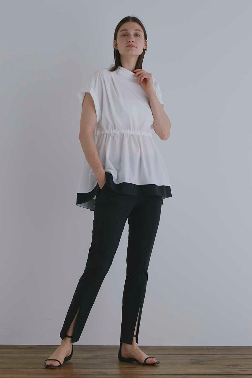 【ル フィル/LE PHIL】のSOLOTEXブロードセンタースリットパンツ 人気、トレンドファッション・服の通販 founy(ファニー) 　ファッション　Fashion　レディースファッション　Fashion for Women　パンツ　Pants & Trousers　スタンダード　Standard, Basic　ストレッチ　Stretch, Stretchy Fabric　スリット　Slit, Slit Detail　テーパード　Tapered, Tapered Pants　ブロード　Broadcloth, Fine Cotton　夏　Summer　定番　Standard, Basic Item　新作・新入荷　New Arrivals / New In　旅行　Travel　other-3|ID: prp329100004875654 ipo3291000000036366553