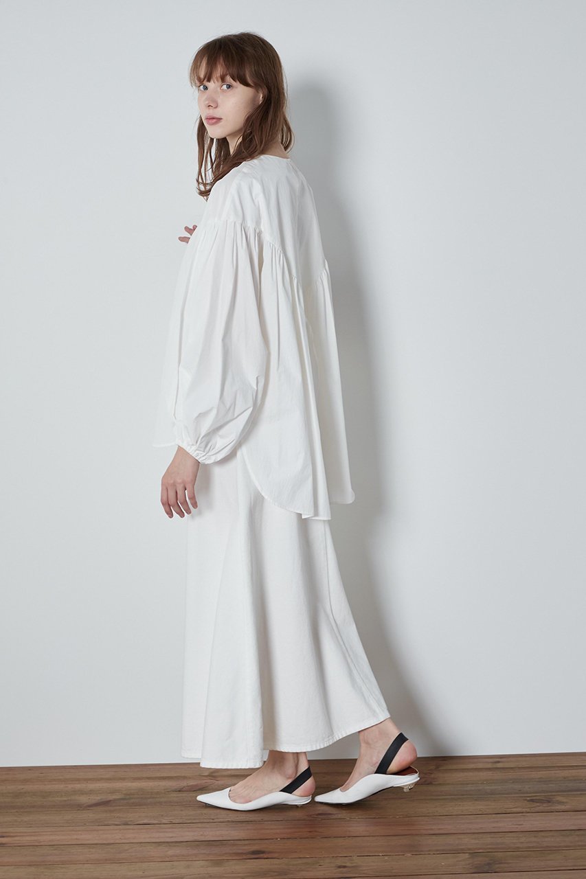 【ル フィル/LE PHIL】のギャザータイプライターブラウス 人気、トレンドファッション・服の通販 founy(ファニー) 　ファッション　Fashion　レディースファッション　Fashion for Women　トップス・カットソー　Cut & Sew Tops　シャツ・ブラウス・オフィスカジュアル　Elegant Blouses & Button-Ups　ギャザー　Gathered, Ruffled　シンプル　Simple, Minimal　スタンダード　Standard, Basic　スリーブ　Sleeve, Long Sleeve / Short Sleeve　ロング　Long, Long-Length　新作・新入荷　New Arrivals / New In　other-4|ID: prp329100004875673 ipo3291000000036366695