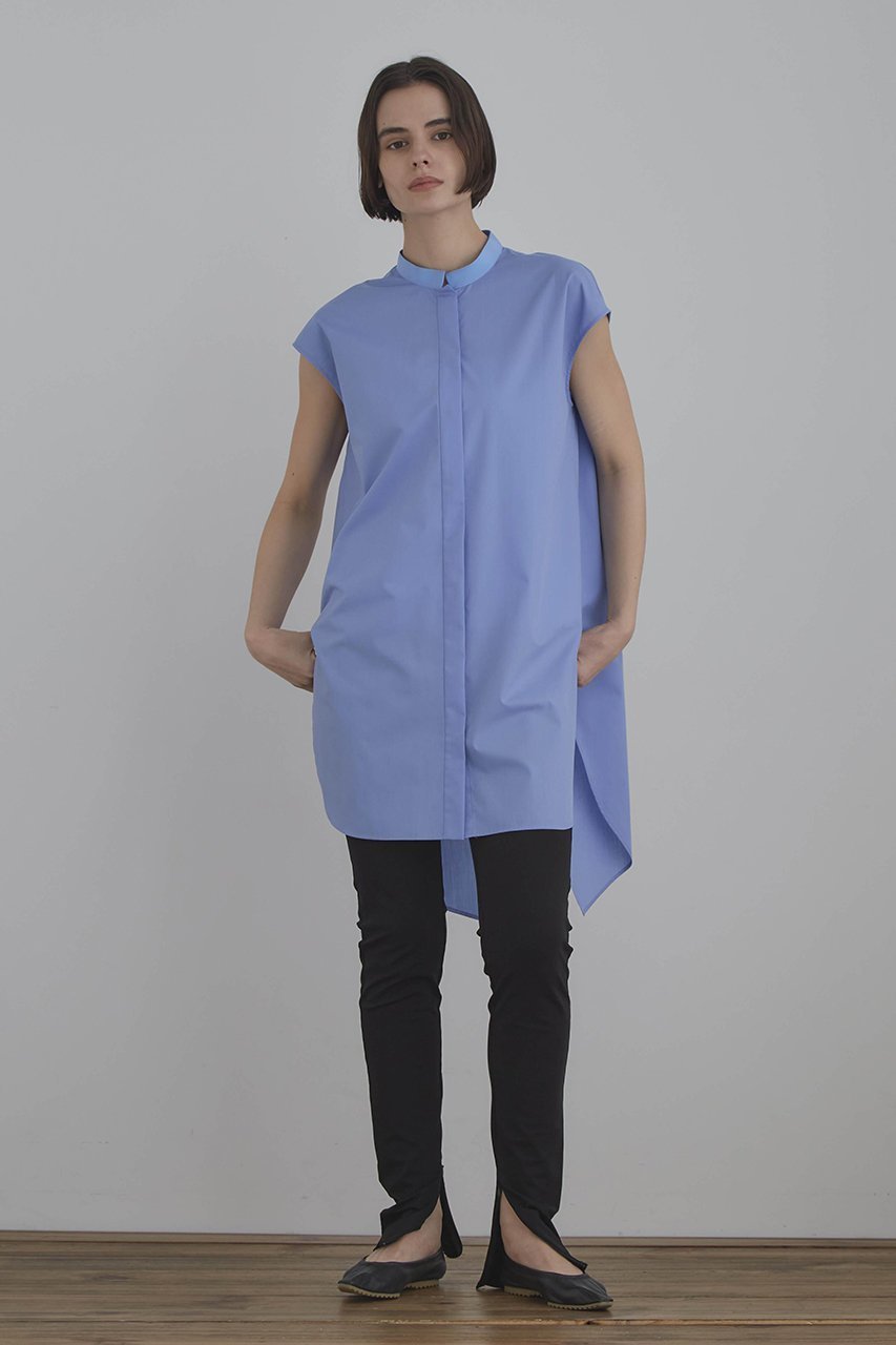 【ル フィル/LE PHIL】のライトタイプライターロングシャツ 人気、トレンドファッション・服の通販 founy(ファニー) 　ファッション　Fashion　レディースファッション　Fashion for Women　トップス・カットソー　Cut & Sew Tops　キャミソール&ノースリーブ　Camisoles & Sleeveless Tops　シャツ・ブラウス・オフィスカジュアル　Elegant Blouses & Button-Ups　グログラン　Grosgrain, Grosgrain Ribbon　スタンダード　Standard, Basic　ノースリーブ　Sleeveless, No-Sleeve　リラックス　Relax, Relaxed Fit　ロング　Long, Long-Length　新作・新入荷　New Arrivals / New In　other-3|ID: prp329100004875674 ipo3291000000036366709