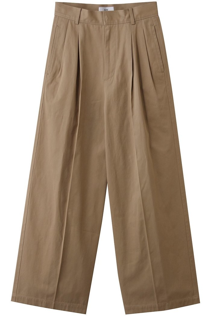 【プルミエ アロンディスモン/1er Arrondissement】のコットンタックトラウザー インテリア・キッズ・メンズ・レディースファッション・服の通販 founy(ファニー) https://founy.com/ ファッション Fashion レディースファッション Fashion for Women パンツ Pants & Trousers シンプル Simple, Minimal センター Center, Center Line ツイル Twist, Twisted Detail エレガント 上品 Elegant 新作・新入荷 New Arrivals / New In |ID: prp329100004875681 ipo3291000000036366743