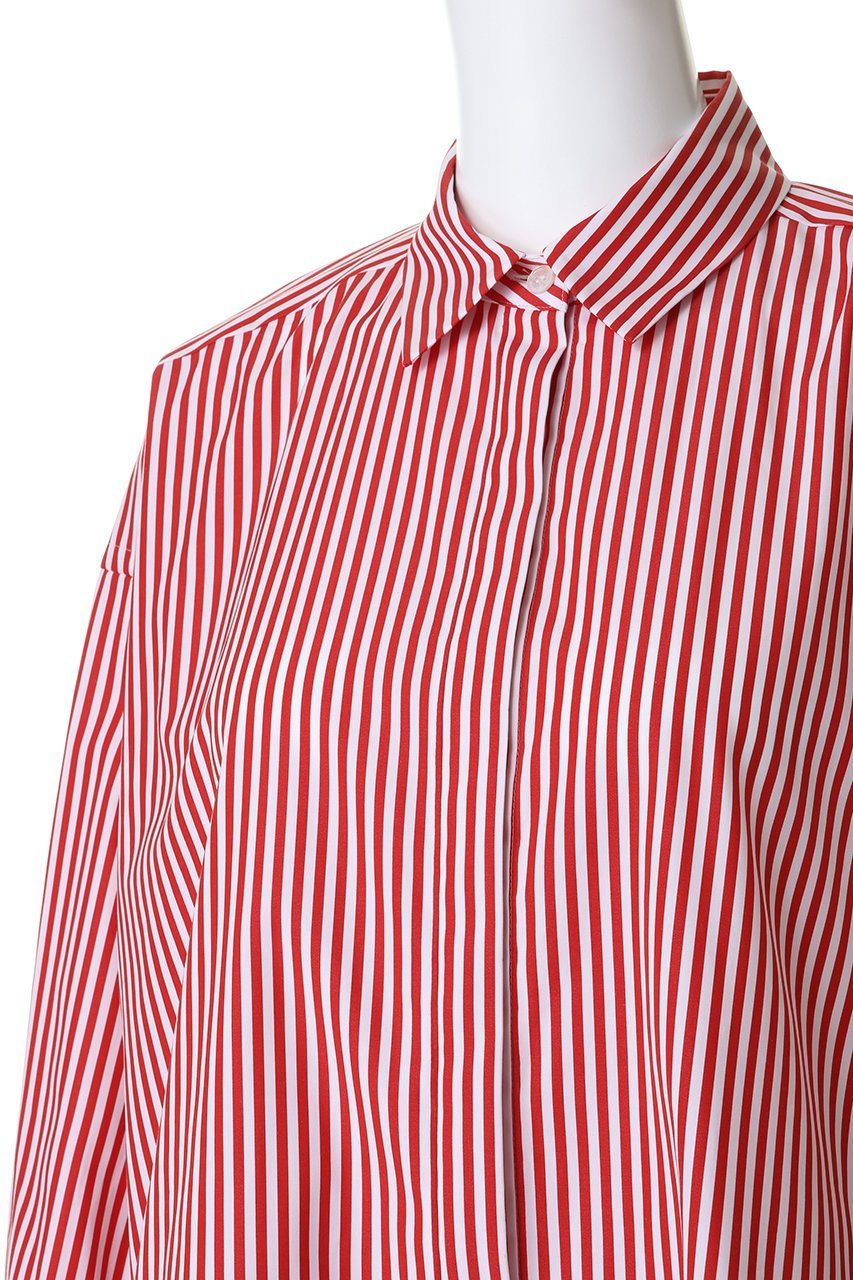 【プルミエ アロンディスモン/1er Arrondissement】のストライプビッグシャツ 人気、トレンドファッション・服の通販 founy(ファニー) 　ファッション　Fashion　レディースファッション　Fashion for Women　トップス・カットソー　Cut & Sew Tops　シャツ・ブラウス・オフィスカジュアル　Elegant Blouses & Button-Ups　スリーブ　Sleeve, Long Sleeve / Short Sleeve　ロング　Long, Long-Length　夏　Summer　新作・新入荷　New Arrivals / New In　春　Spring　S/S・春夏　SS, Spring/Summer, Warm Season　other-5|ID: prp329100004875682 ipo3291000000036366758
