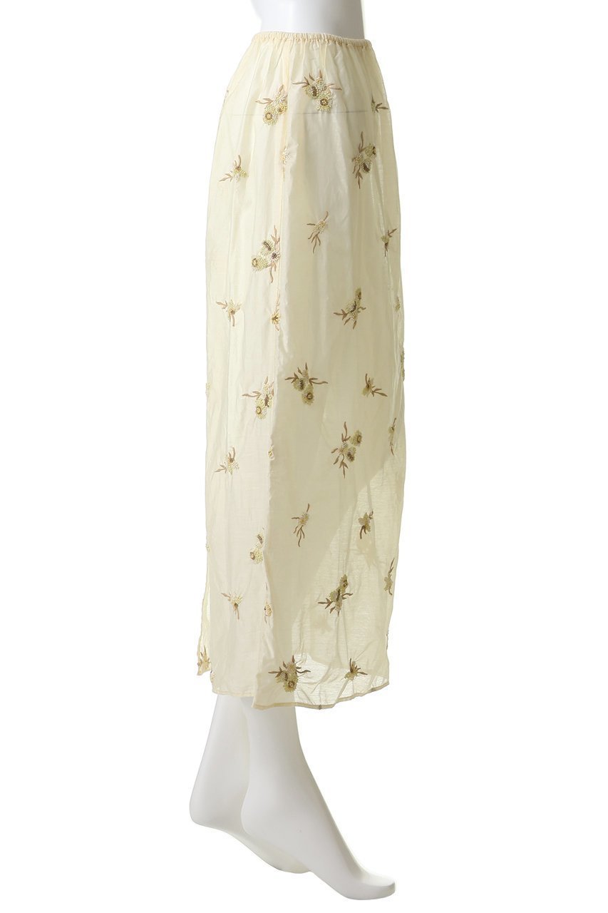 【カレンソロジー/Curensology】のフラワービーズスカート 人気、トレンドファッション・服の通販 founy(ファニー) 　ファッション　Fashion　レディースファッション　Fashion for Women　スカート　Skirts　ロングスカート　Long Skirts / Maxi & Midi Skirts　タイトスカート　Pencil Skirt, Tight Skirt　デニム　Denim, Jeans Material　フェミニン　Feminine, Girly　フラワー　Flower, Floral　モチーフ　Motif, Design Theme　ランダム　Random, Irregular　ロング　Long, Long-Length　新作・新入荷　New Arrivals / New In　other-3|ID: prp329100004875698 ipo3291000000036366843