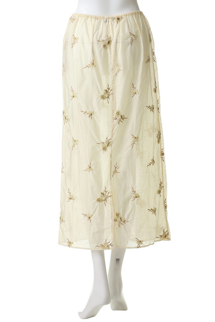 【カレンソロジー/Curensology】のフラワービーズスカート 人気、トレンドファッション・服の通販 founy(ファニー) 　ファッション　Fashion　レディースファッション　Fashion for Women　スカート　Skirts　ロングスカート　Long Skirts / Maxi & Midi Skirts　タイトスカート　Pencil Skirt, Tight Skirt　デニム　Denim, Jeans Material　フェミニン　Feminine, Girly　フラワー　Flower, Floral　モチーフ　Motif, Design Theme　ランダム　Random, Irregular　ロング　Long, Long-Length　新作・新入荷　New Arrivals / New In　other-4|ID: prp329100004875698 ipo3291000000036366844