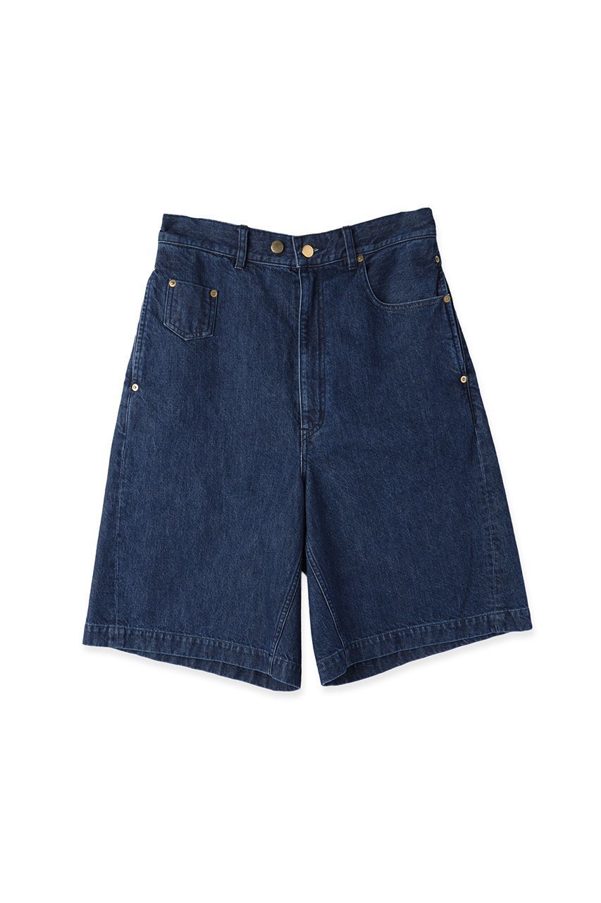 【クルニ/CULLNI】の【UNISEX】Asymmetrical ポケット デニムハーフパンツ インテリア・キッズ・メンズ・レディースファッション・服の通販 founy(ファニー) 　ファッション　Fashion　レディースファッション　Fashion for Women　パンツ　Pants & Trousers　ショートパンツ・ハーフパンツ　High-Waisted & Relaxed Shorts　ユニセックス　Unisex, Genderless　アシンメトリー　Asymmetrical Style　コイン　Coin, Coin Design　ショート　Short, Short Length　ジャケット　Jacket, Outerwear　セットアップ　Set-Up, Coordinated Outfit　ダブル　Double, Double-Breasted　ポケット　Pocket, Pocket Detail　新作・新入荷　New Arrivals / New In　ネイビー|ID: prp329100004875741 ipo3291000000036367113