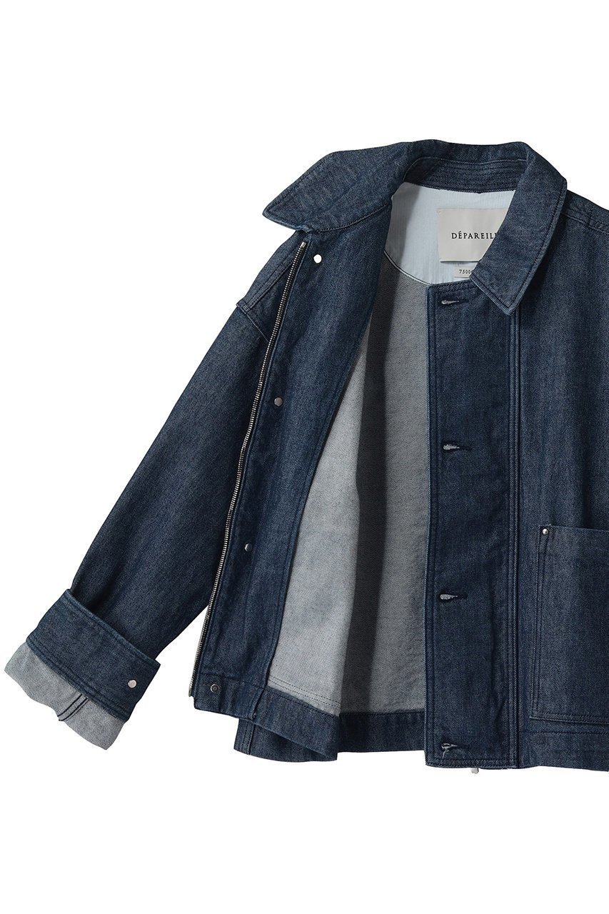 【デパリエ/DEPAREILLE】のデニムブルゾン 人気、トレンドファッション・服の通販 founy(ファニー) 　ファッション　Fashion　レディースファッション　Fashion for Women　アウター　Coat / Outerwear Collection　レディースジャケット・軽アウター　Jackets　ブルゾンジャケット・スポーティアウター　Blouson Jackets　おすすめ　Recommended / Our Picks　ジャケット　Jacket, Outerwear　デニム　Denim, Jeans Material　ブルゾン　Blouson, Bomber Jacket　別注　Limited Edition, Custom Order　新作・新入荷　New Arrivals / New In　other-6|ID: prp329100004875751 ipo3291000000036367174