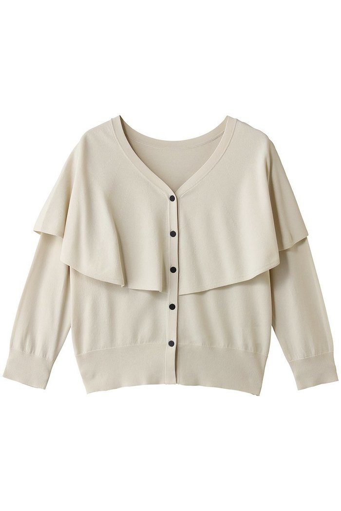 【ティアラ/Tiara】のVネックケープニット インテリア・キッズ・メンズ・レディースファッション・服の通販 founy(ファニー) https://founy.com/ ファッション Fashion レディースファッション Fashion for Women トップス・カットソー Cut & Sew Tops ニット Knit Tops & Sweaters カーディガン・羽織り Layered Style Cardigans Vネックトップス V-Neck Tops / V-Cut Neckline Shirts とろみ Fluid, Flowy Fabric カーディガン Cardigan, Knitwear コンパクト Compact, Small Size フレア Flare, Flared エレガント 上品 Elegant 新作・新入荷 New Arrivals / New In |ID: prp329100004875765 ipo3291000000036367248