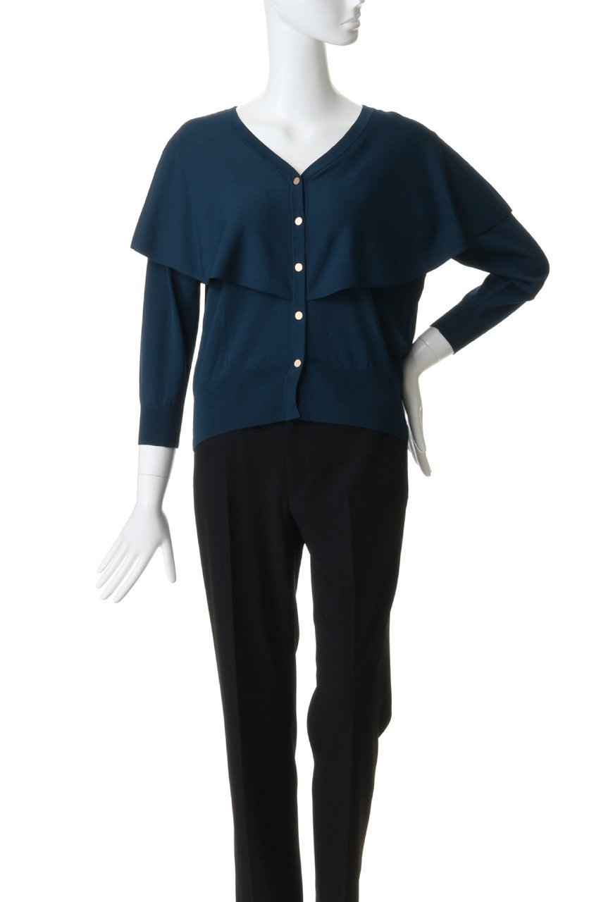 【ティアラ/Tiara】のVネックケープニット 人気、トレンドファッション・服の通販 founy(ファニー) 　ファッション　Fashion　レディースファッション　Fashion for Women　トップス・カットソー　Cut & Sew Tops　ニット　Knit Tops & Sweaters　カーディガン・羽織り　Layered Style Cardigans　Vネックトップス　V-Neck Tops / V-Cut Neckline Shirts　とろみ　Fluid, Flowy Fabric　カーディガン　Cardigan, Knitwear　コンパクト　Compact, Small Size　フレア　Flare, Flared　エレガント 上品　Elegant　新作・新入荷　New Arrivals / New In　other-2|ID: prp329100004875765 ipo3291000000036367253