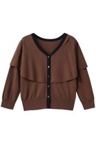 【ティアラ/Tiara】のVネックケープニット ブラウン|ID: prp329100004875765 ipo3291000000037029280