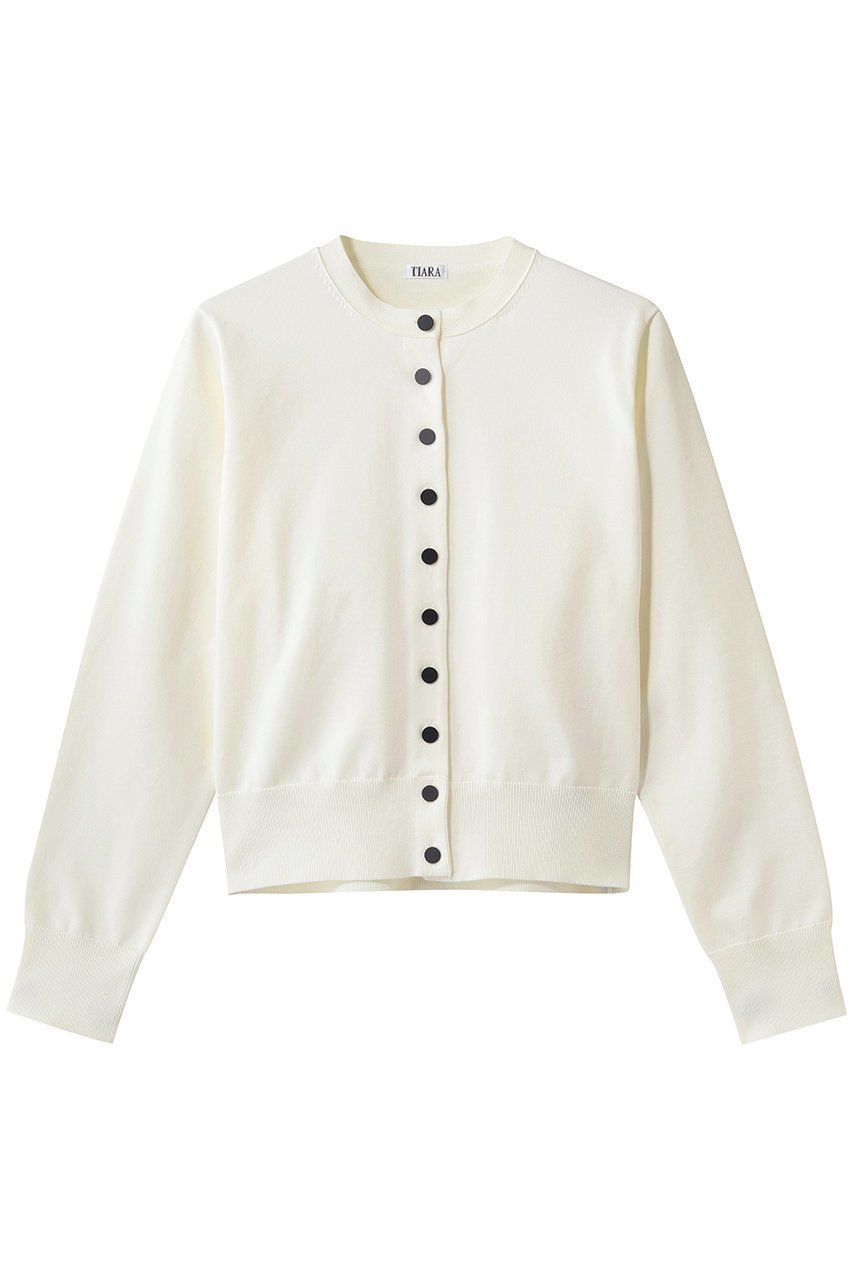 【ティアラ/Tiara】のアクセントボタンカーディガン 人気、トレンドファッション・服の通販 founy(ファニー) 　ファッション　Fashion　レディースファッション　Fashion for Women　トップス・カットソー　Cut & Sew Tops　ニット　Knit Tops & Sweaters　カーディガン・羽織り　Layered Style Cardigans　なめらか　Smooth, Silky Texture　カーディガン　Cardigan, Knitwear　シンプル　Simple, Minimal　新作・新入荷　New Arrivals / New In　 other-1|ID: prp329100004875767 ipo3291000000036367259