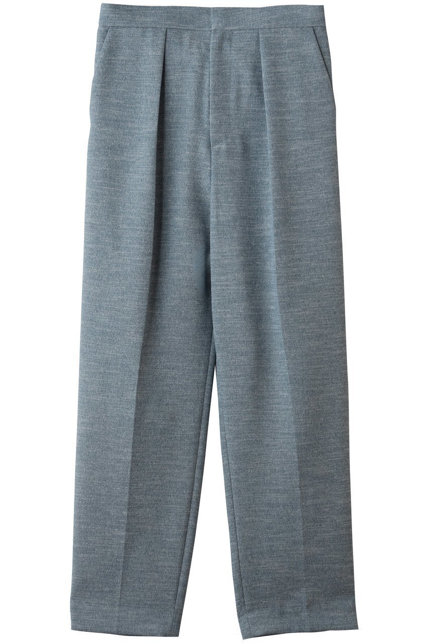 【ティアラ/Tiara】のタックテーパードパンツ インテリア・キッズ・メンズ・レディースファッション・服の通販 founy(ファニー) 　ファッション　Fashion　レディースファッション　Fashion for Women　パンツ　Pants & Trousers　センター　Center, Center Line　テーパード　Tapered, Tapered Pants　メランジ　Melange, Mixed Yarn　エレガント 上品　Elegant　新作・新入荷　New Arrivals / New In　ブルー|ID: prp329100004875775 ipo3291000000036367315